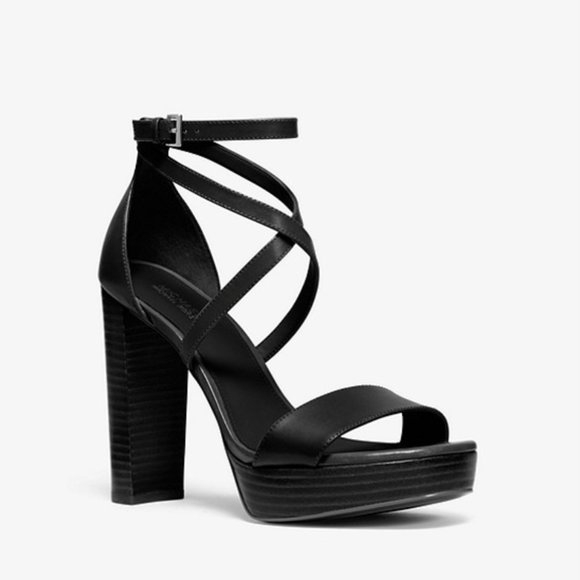 charlize leather platform sandal